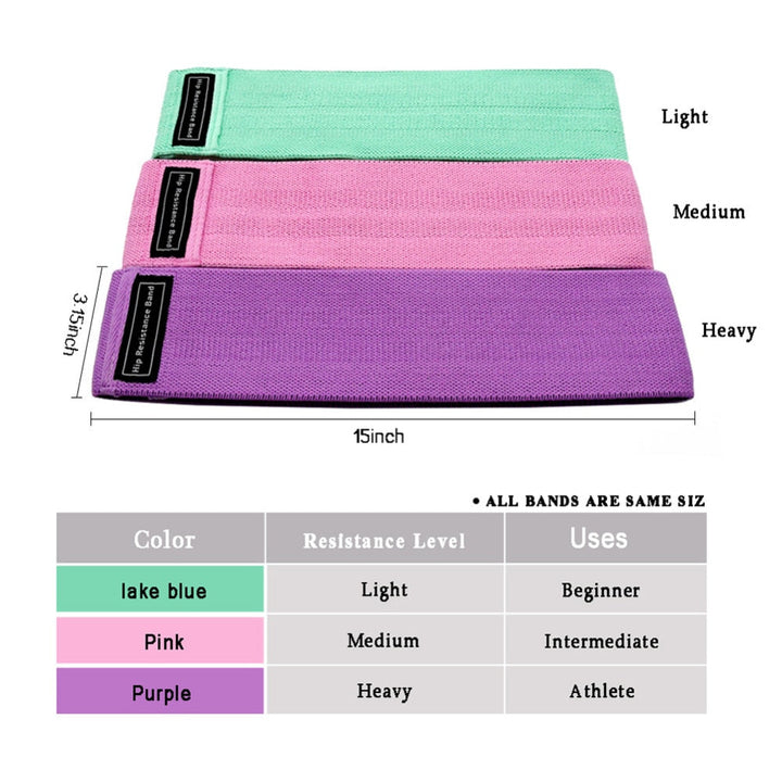 3-Piece Resistance Bands Fitness Set