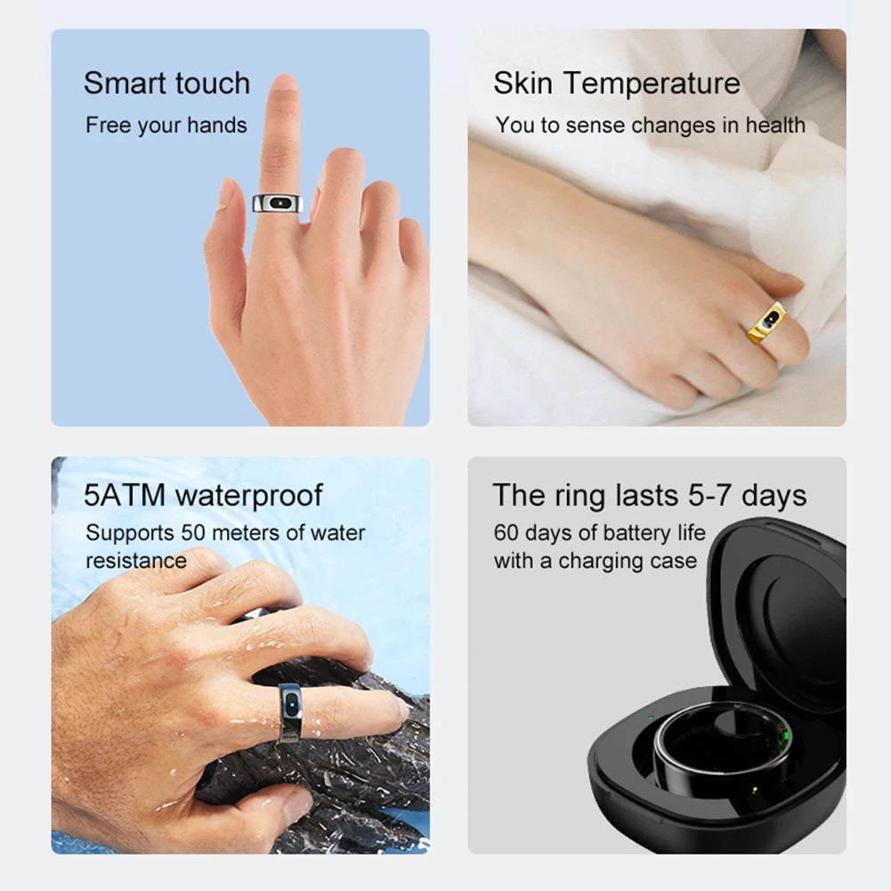 R08 Smart Ring Health & Sleep Fitness Tracker