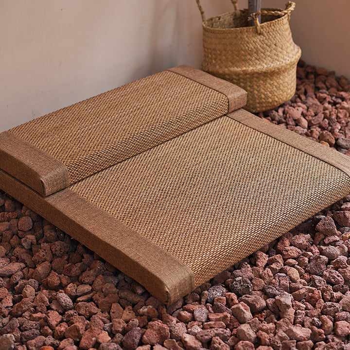 Natural Bamboo Fiber Zafu – Round Meditation Cushion for Zen Practice