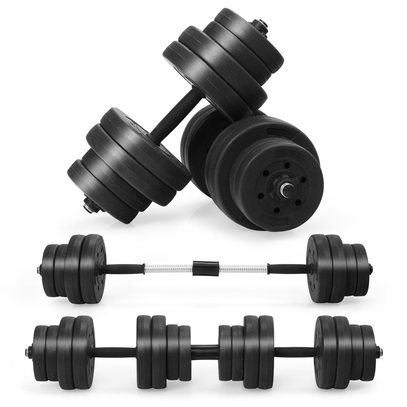66 LB Adjustable Dumbbells with Connectors