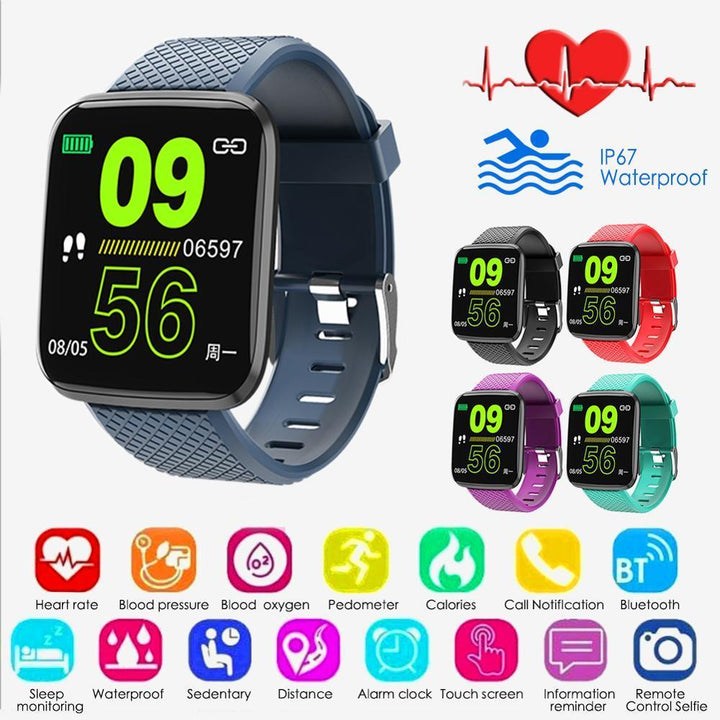 Waterproof Smart Fitness Watch with Health Monitor