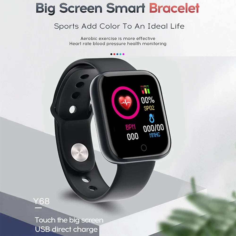 WYMECT D20 Smart Watch for Men Women | Bluetooth 5.0 Fitness Tracker with Sleep and Health Monitor