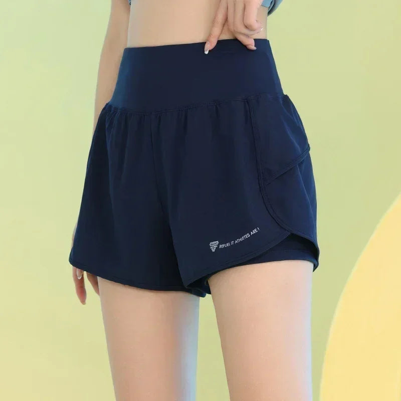 PHIGEER Women's Yoga Workout Shorts with Pocket