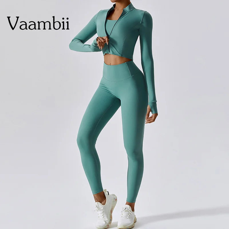 Women's 3-Piece Workout Activewear Set