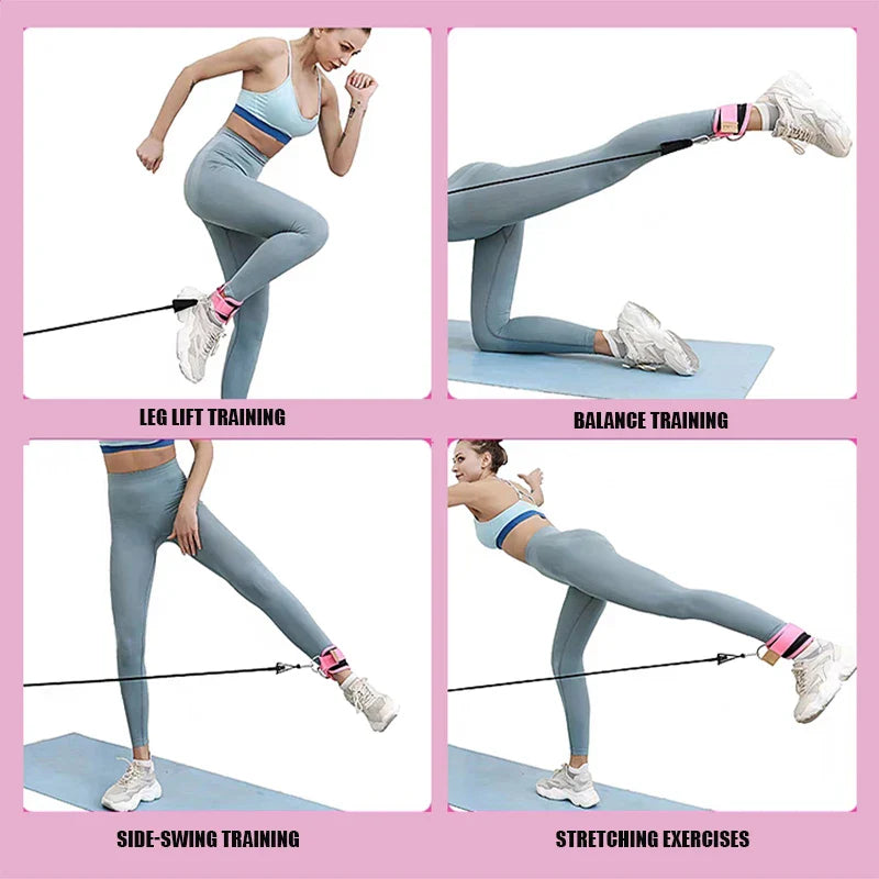 Ankle Strap Resistance Bands Workout Set
