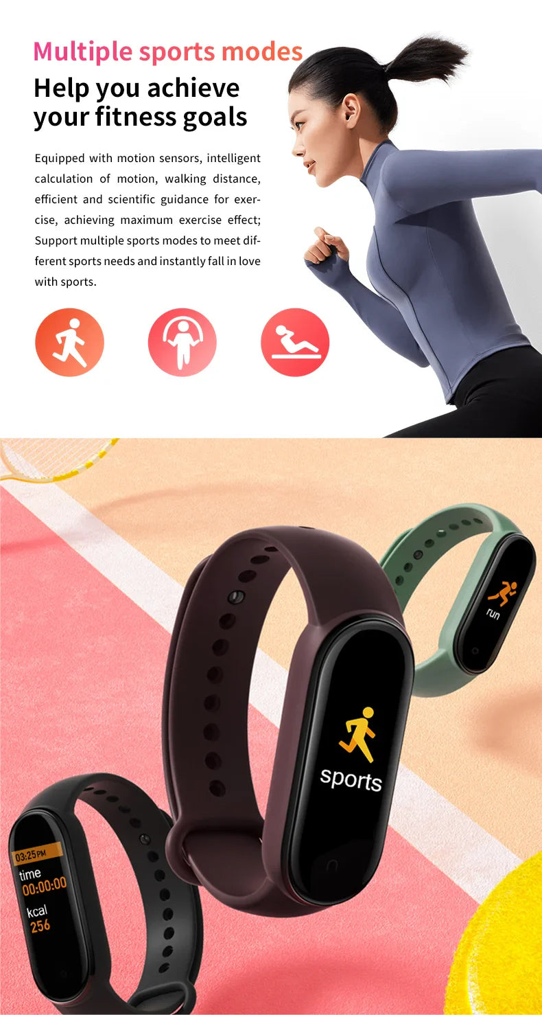 Ola Esporte M8 Smart Watch Fitness Tracker