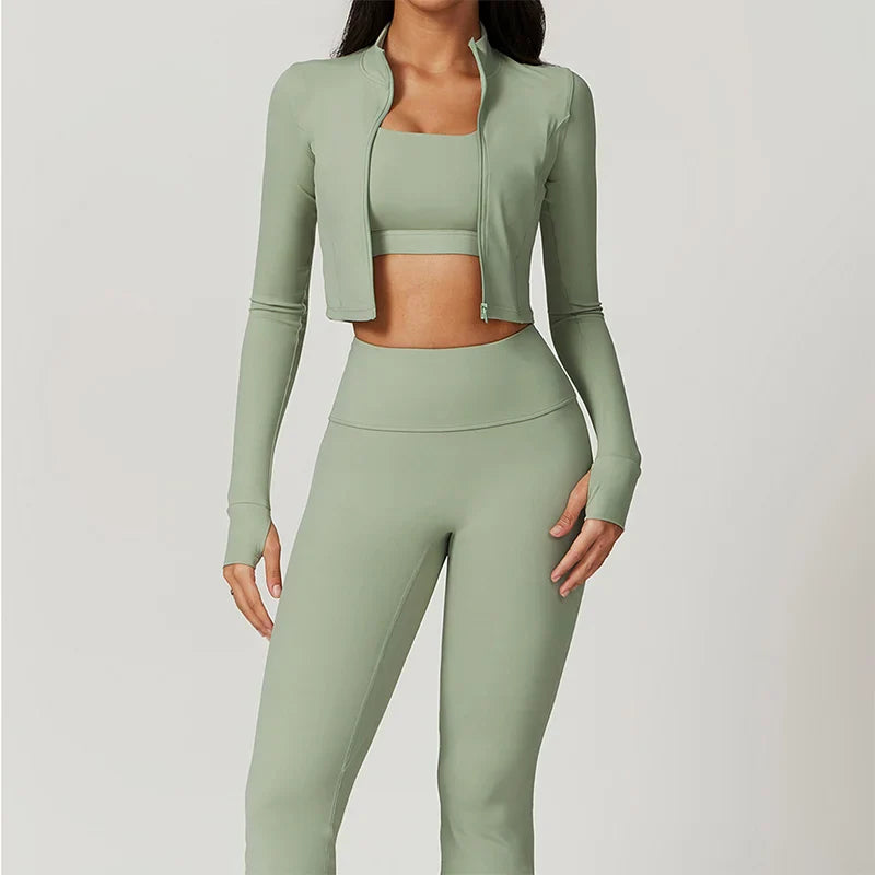 Women's 3-Piece Workout Activewear Set
