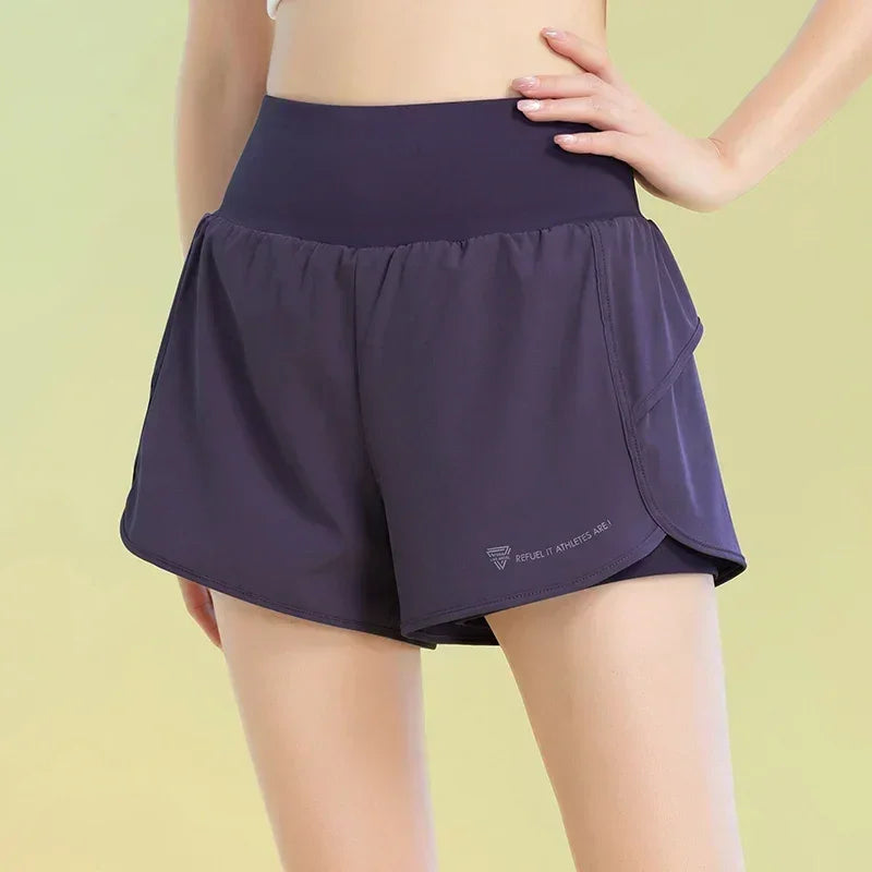 PHIGEER Women's Yoga Workout Shorts with Pocket