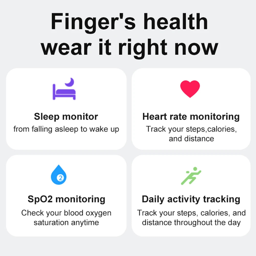 R08 Smart Ring Health & Sleep Fitness Tracker