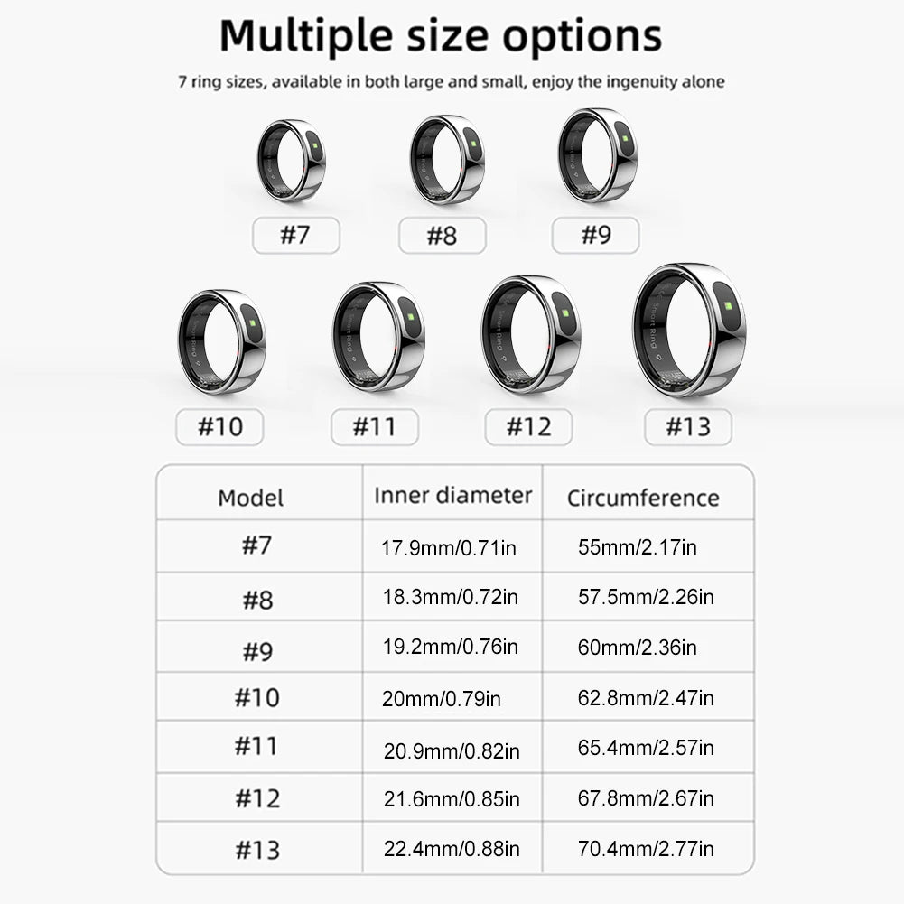 R08 Smart Ring Health & Sleep Fitness Tracker