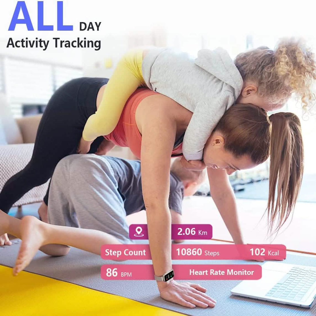 Fitness Tracker with Heart Rate Monitor
