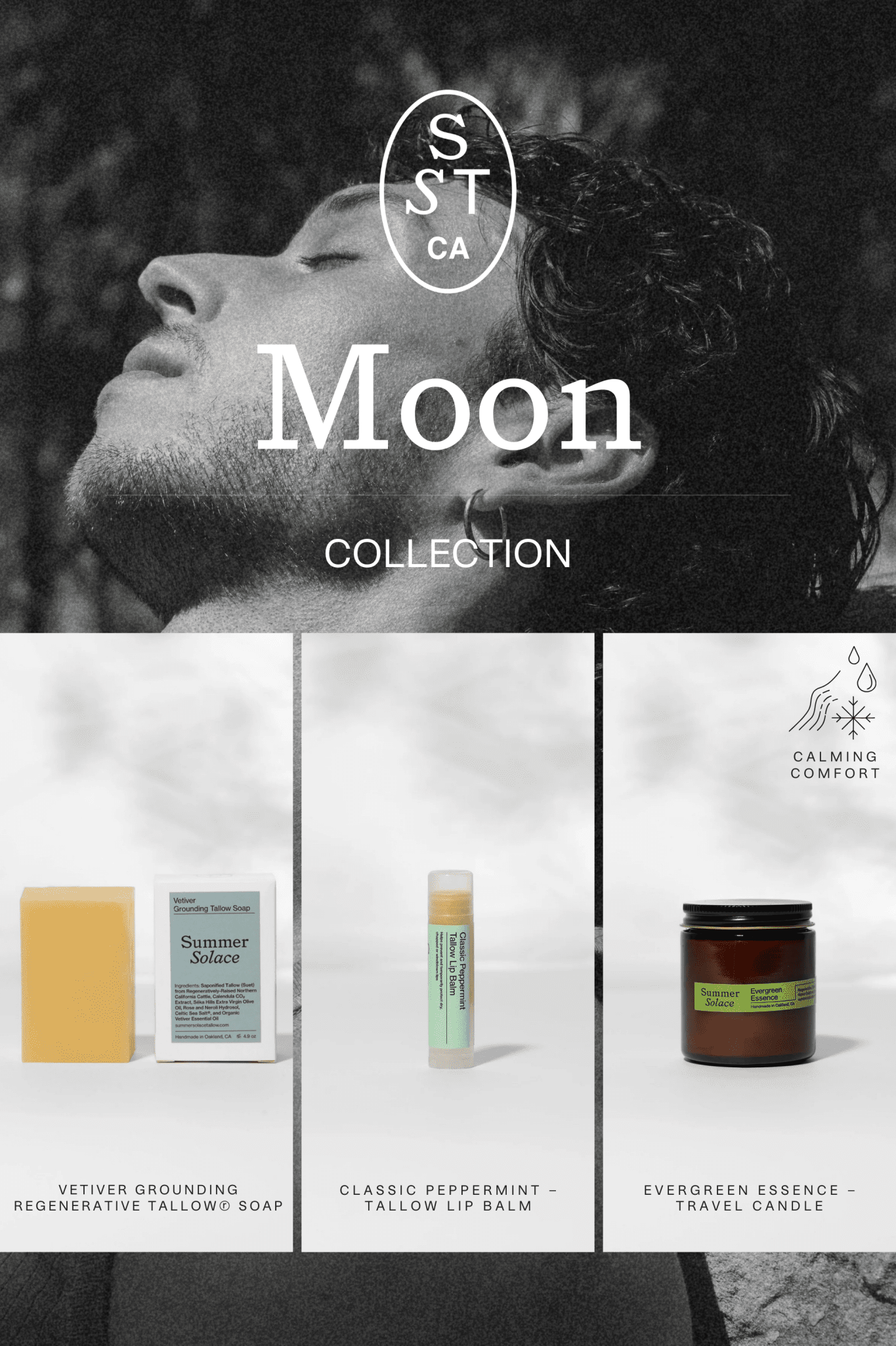 The Moon Collection | Calming Tallow Skincare & Candle