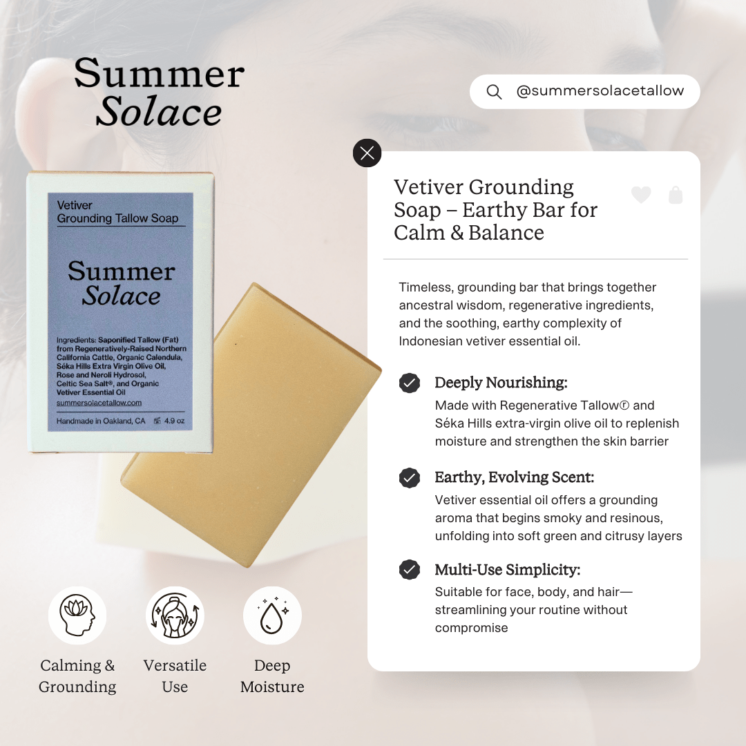 The Moon Collection | Calming Tallow Skincare & Candle